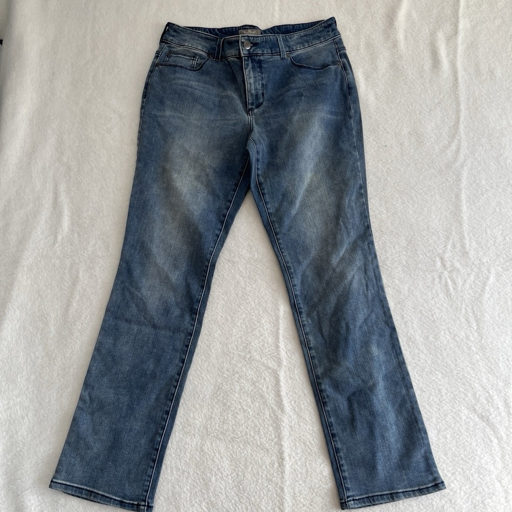 Chico's Jeans Woman's 1 Blue So Slimming Slim Leg 32 In Corsica Medium Wash NWT